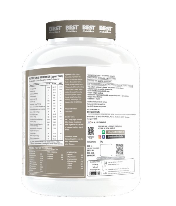 BEST Nutrition Nitro Verse protein 2kg (Muscle Builder) - Image 5