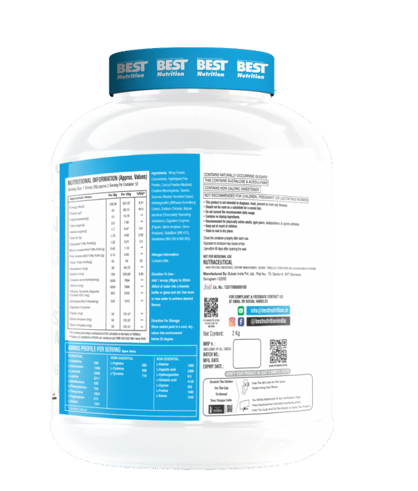 BEST Nutrition Nitro Verse protein 2kg (Muscle Builder) - Image 7